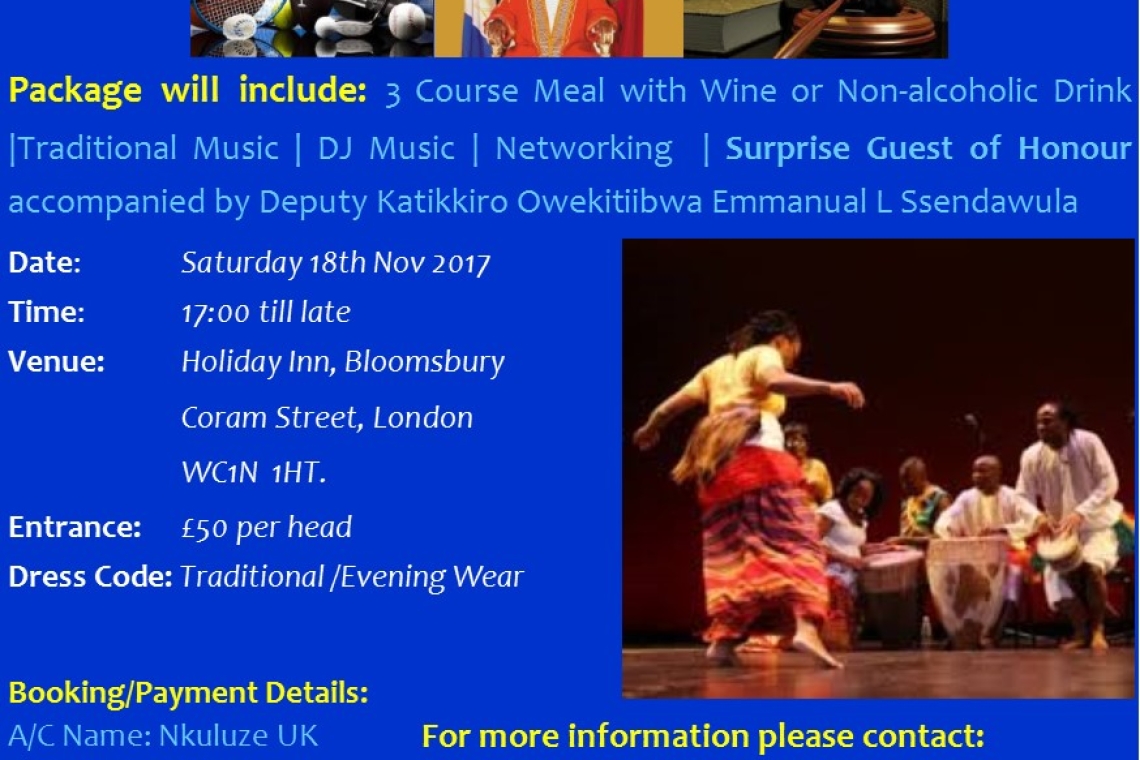Buganda Annual Dinner 2017 Event