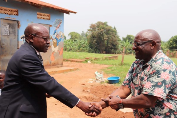 Hon. Mukwenda David Nantaggya, welcoming Hon. Patrick Nalikka Ssendegeya on behalf of Minister Joseph Kawuki Hon. Mukwenda David Nantaggya, welcoming Hon. Patrick Nalikka Ssendegeya on behalf of Minister Joseph Kawuki