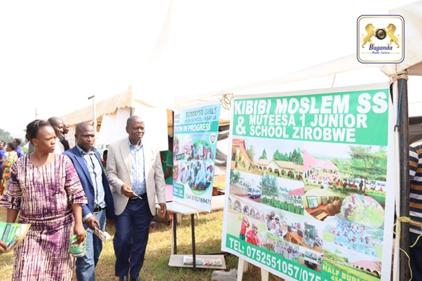 Hon. Anthony Wamala (right )with other officials touring different schools by visiting Hon. Anthony Wamala (right )with other officials touring different schools by visiting