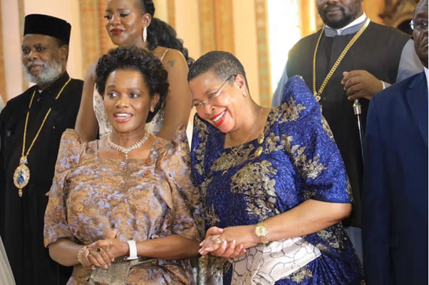 Buganda Queen Nnaabagereka Sylvia Nagginda and House Speaker Anita Among Image
