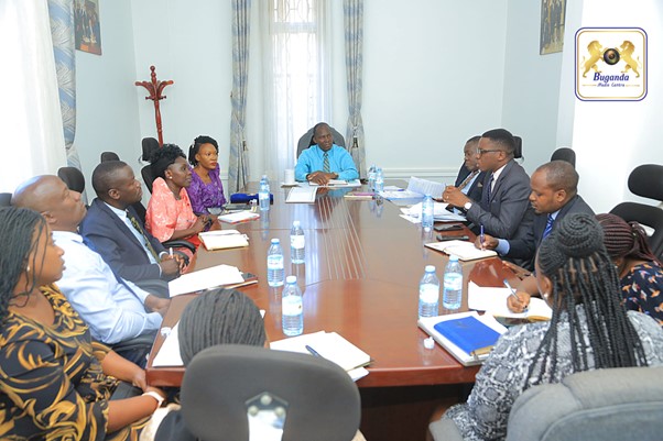 Chairing the meeting, Noah Kiyimba, Minister for Cabinet, led the Kingdom in discussions with their visitors Chairing the meeting, Noah Kiyimba, Minister for Cabinet, led the Kingdom in discussions with their visitors