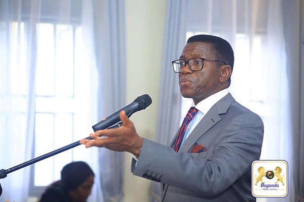 The katikkiro addressing the CEOs Image