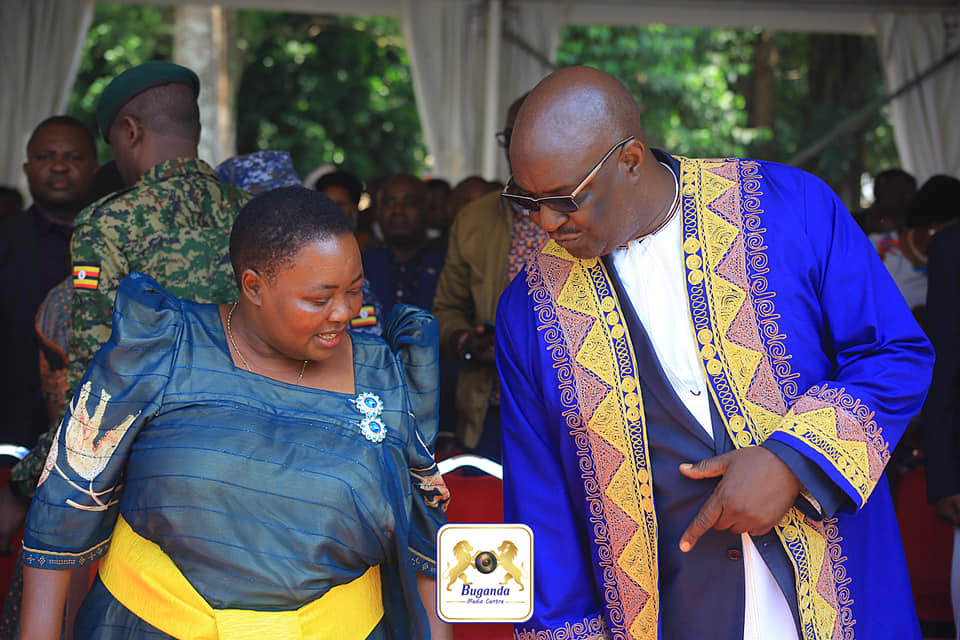 Prime Minister Robinah Nabbanja and Andrew Byakutaaga, the Prime Minister of the Bunyoro Kingdom Kitara at the Palace in Hoima city Prime Minister Robinah Nabbanja and Andrew Byakutaaga, the Prime Minister of the Bunyoro Kingdom Kitara at the Palace in Hoima city