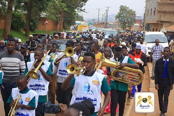 The band taking part in launching The band taking part in launching