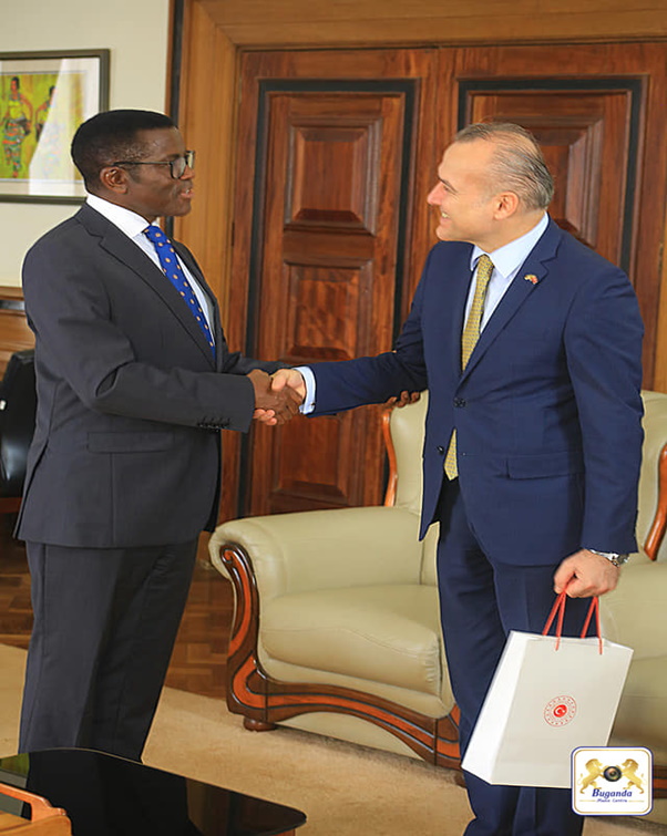 The Katikkiro welcomed the Ambassador of Turkey to Uganda at His Office Image