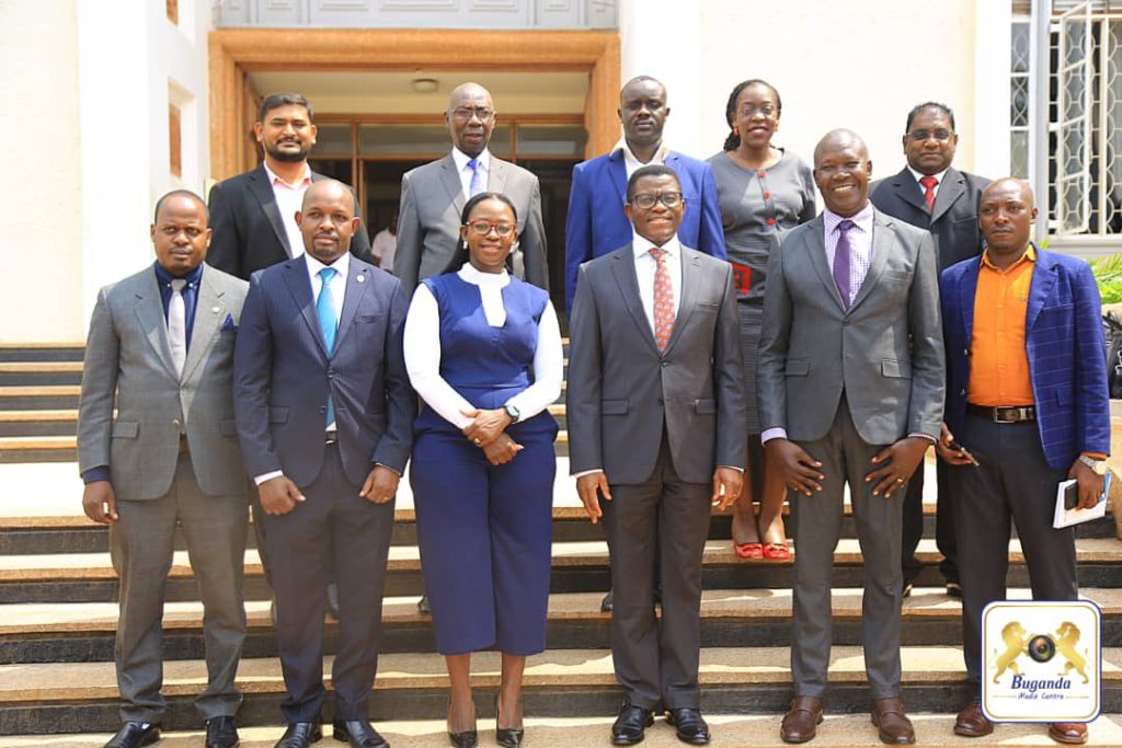 The Katikkiro with the Uganda Alcoholic industry association members Image