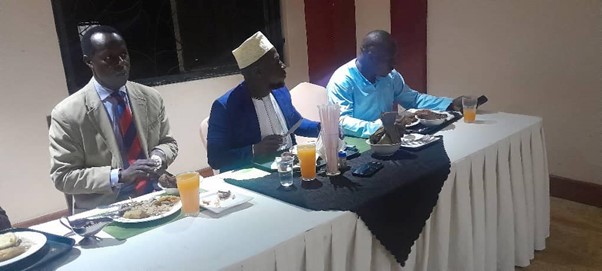 Prince David Kintu Wassaja was served dinner along with other Buganda officials Image