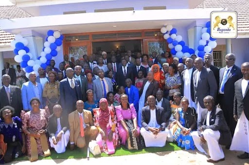 The Katikkiro was in a joint photo with the leaders of Buddu County The Katikkiro was in a joint photo with the leaders of Buddu County