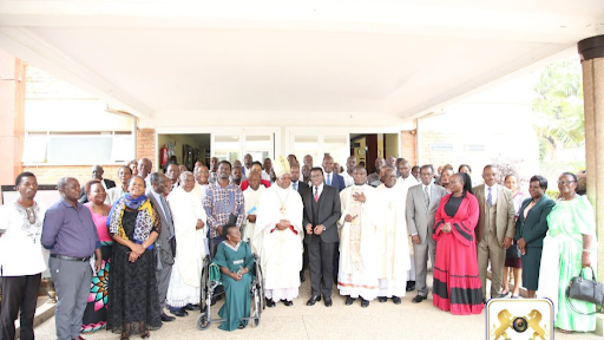  Archbishop Serverus Jjumba, alongside the Katikkiro and Kabaka’s ministers, presides over the mass, emphasizing justice and peace.