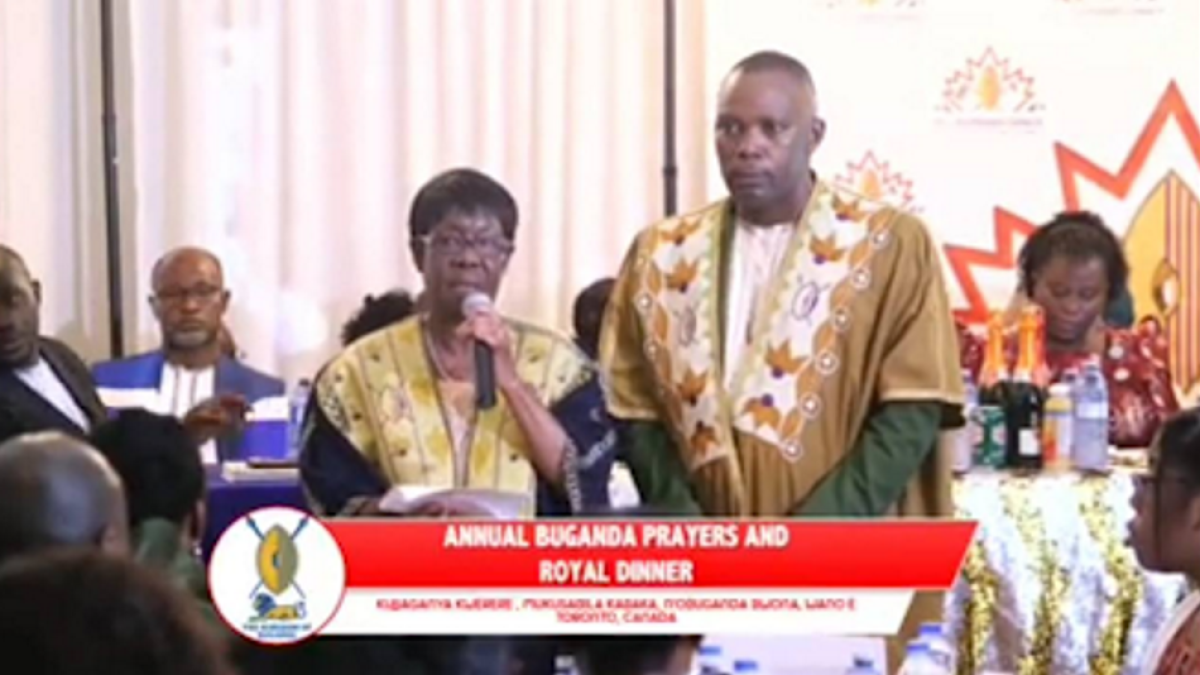 The Kabaka’s Representative in Canada delivering the message The Kabaka’s Representative in Canada delivering the message