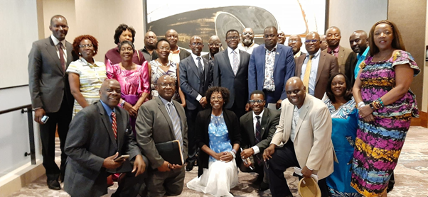 Katikkiro with the Kabaka's representatives abroad. Image