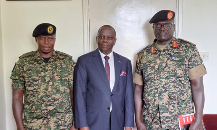 Hon. Anthony Wamala in the middle Image