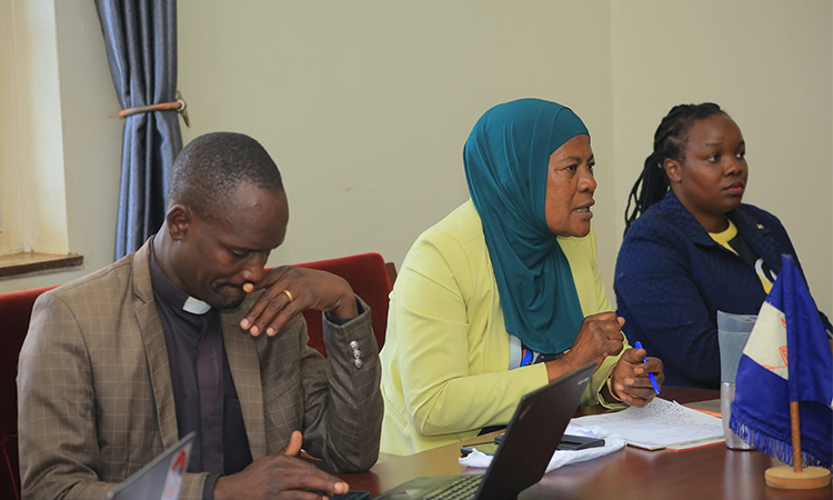 Min.Mariam Mayanja Chairing the meeting Image