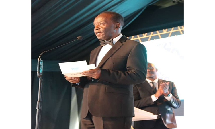 Buganda Parliament Speaker delivering the message from the kingdom Image