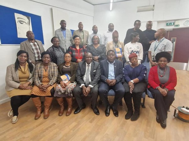 The Buganda lukiiko members for the UK and Ireland county. Image