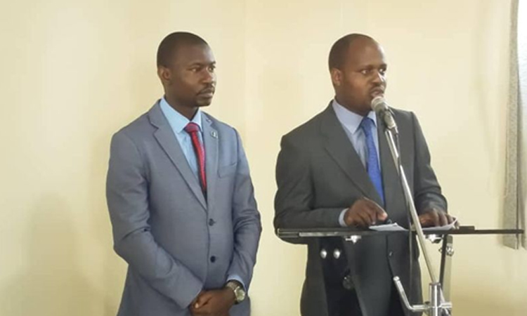 Hon. Israel Kazibwe Kitooke, second right, officially opened the workshop. Image