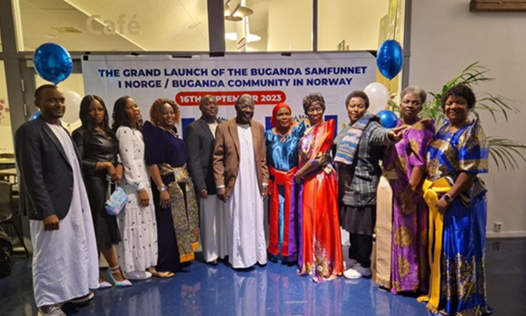 Some of the leaders of Buganda Samfunnet in a group photo. Image